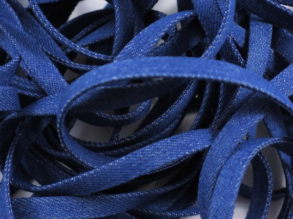 Jeans Flachkordel 10mm "blau"