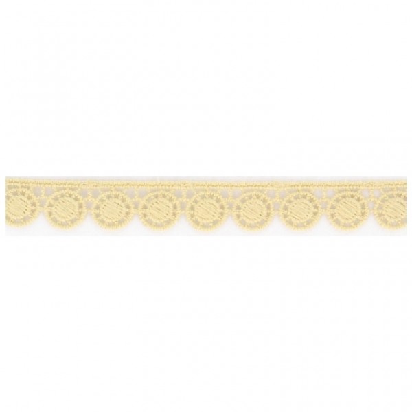 Spitzenborte Kreis "creme" 14mm