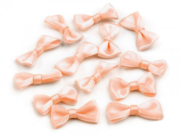 5Stk Satin Schleifen 12mmx25mm "lachs"