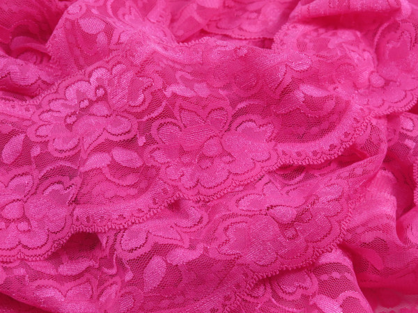 Spitze Flower " pink " 9.5cm