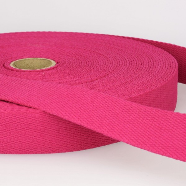Baumwollgurtband "pink" 25mm