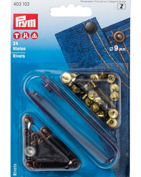 Prym Universalnieten " Bronze/Schwarz "