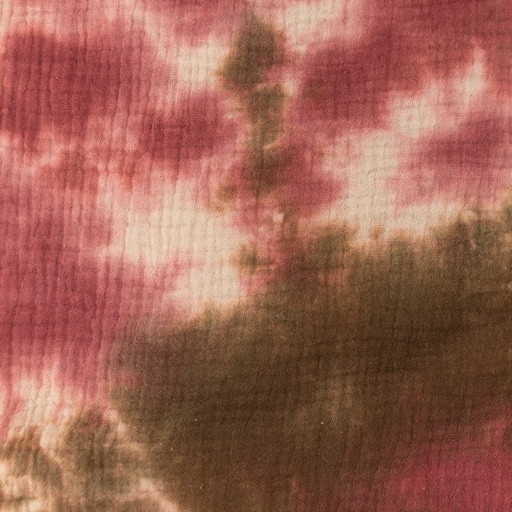 Musselin "Batik" bordo