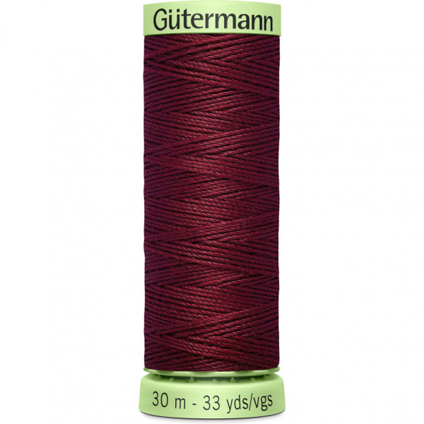 Knopflochgarn - Zierstichfaden - weinrot