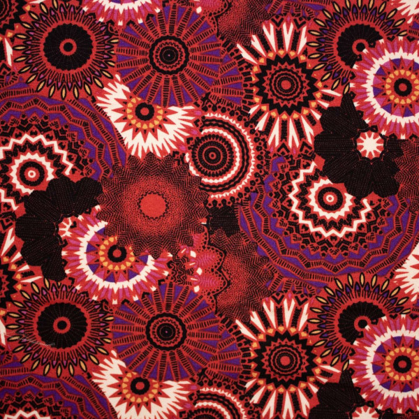 Viskosejersey "fantasy" rot