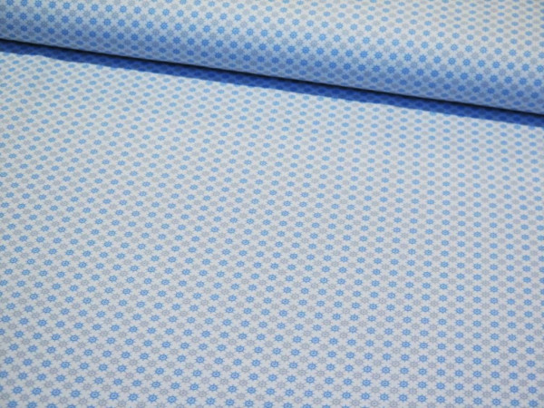 Baumwollstoff "Steuerrad" hellblau
