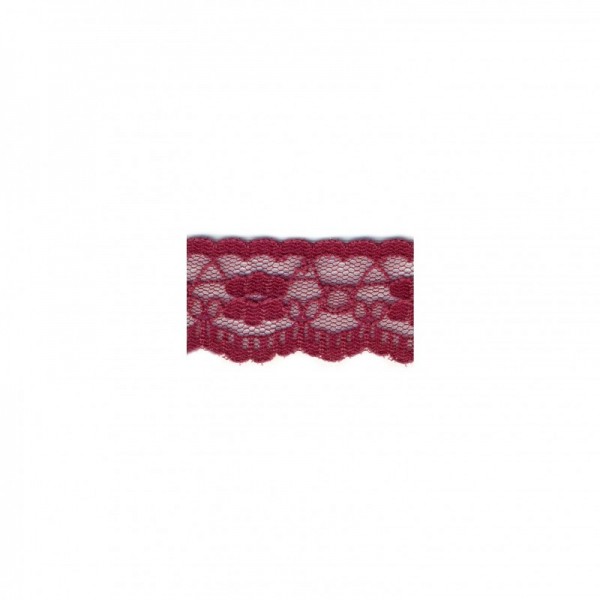 Nylonspitze Flower 25mm "bordo"