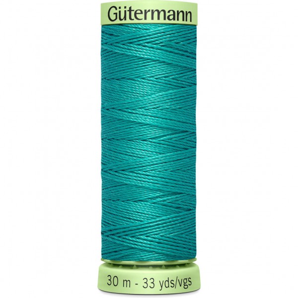 Knopflochgarn - Zierstichfaden - aqua