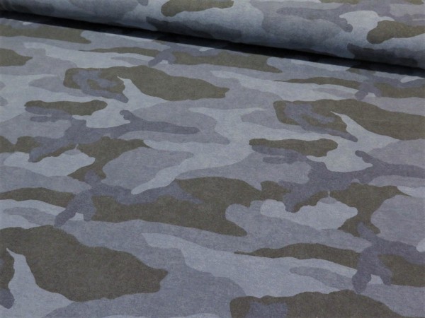 Kuschelsweat "camouflage" blau