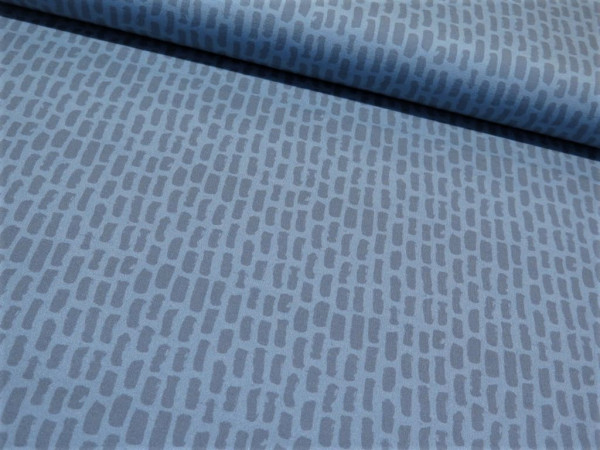 Sommersweat "Stripe" rauchblau